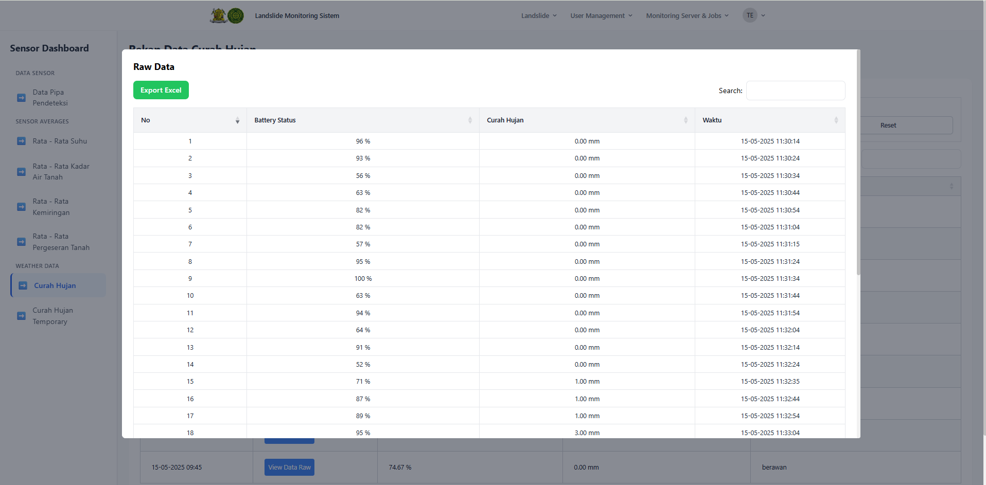 Landslide Monitoring System